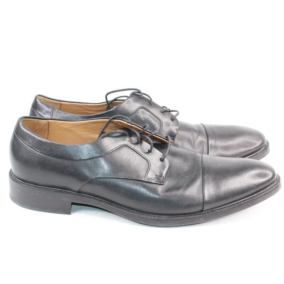 Cole Haan Warren Black Cap Toe Leather Dress Shoes #131 main image 10